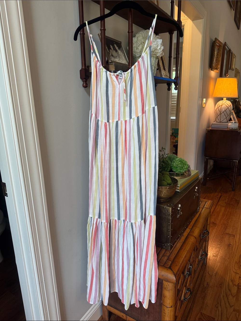 Old Navy Multicolor Striped Maxi Dress